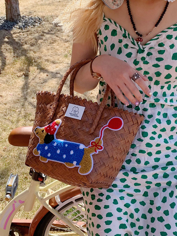 Colorful Woven Shoulder Bag for Women - Large Capacity High-End Beach Tote, 2025 Fashion Handheld Vacation Bag Colorful Woven Shoulder Bag for Women - Large Capacity High-End Beach Tote, 2025 Fashion Handheld Vacation Bag