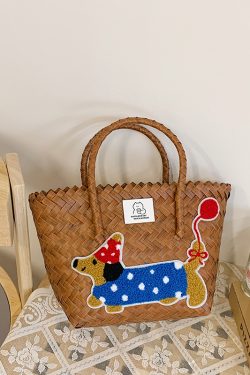 Colorful Woven Shoulder Bag for Women - Large Capacity High-End Beach Tote, 2025 Fashion Handheld Vacation Bag