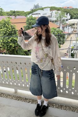 Colorful Yarn Sun Protection Long Sleeve T-Shirt for Men & Women - Summer Loose Fit Casual Top, American Style, Lightweight