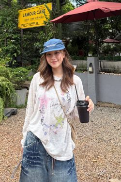 Colorful Yarn Sun Protection Long Sleeve T-Shirt for Men & Women - Summer Loose Fit Casual Top, American Style, Lightweight