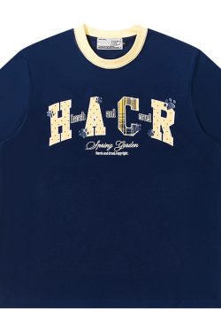 Cool Feeling Color-Block Patch Embroidery Sorona Short-Sleeve T-Shirt for Kids - Fun Summer Style