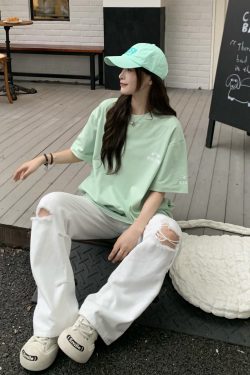 Cool Pocket Short Sleeve T-Shirt for Women - 2025 Summer Quick-Dry Sun Protection Top, Casual Couple Style, Perfect for Y2K Fashion