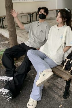 Cool Pocket Short Sleeve T-Shirt for Women - 2025 Summer Quick-Dry Sun Protection Top, Casual Couple Style, Perfect for Y2K Fashion