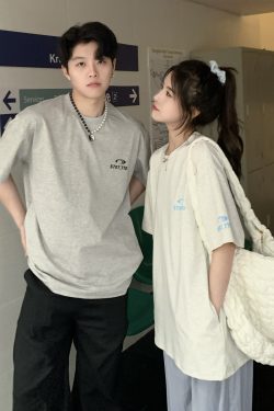 Cool Pocket Short Sleeve T-Shirt for Women - 2025 Summer Quick-Dry Sun Protection Top, Casual Couple Style, Perfect for Y2K Fashion