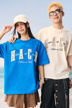 Cool Sensation Sunscreen Patch Embroidery Pearl Round Neck Sorona T-shirt - Trendy Y2K Style for Summer Wear