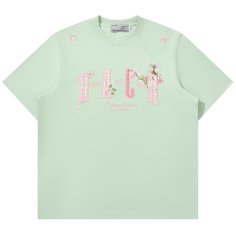 Cooling Guava Series Small Fragrant Patch Embroidered Couple Summer Sorona T-Shirt for Men and Women Cooling Guava Series Small Fragrant Patch Embroidered Couple Summer Sorona T-Shirt for Men and Women