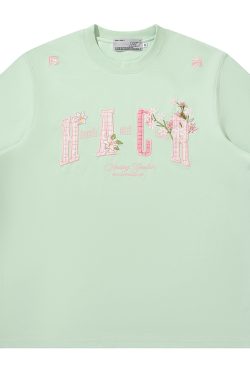 Cooling Guava Series Small Fragrant Patch Embroidered Couple Summer Sorona T-Shirt for Men and Women