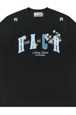 Cooling Guava Series Small Fragrant Patch Embroidered Couple Summer Sorona T-Shirt for Men and Women