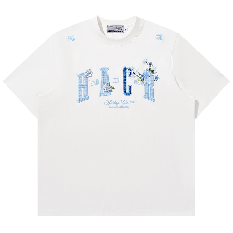 Cooling Guava Series Small Fragrant Patch Embroidered Couple Summer Sorona T-Shirt for Men and Women Cooling Guava Series Small Fragrant Patch Embroidered Couple Summer Sorona T-Shirt for Men and Women