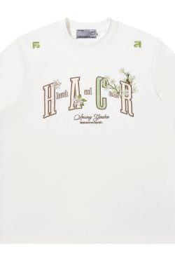 Cooling Guava Series Small Fragrant Patch Embroidered Couple Summer Sorona T-Shirt for Men and Women