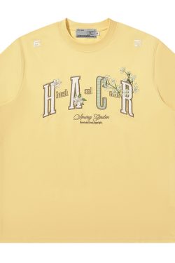 Cooling Guava Series Small Fragrant Patch Embroidered Couple Summer Sorona T-Shirt for Men and Women