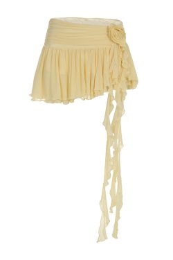 Cream Cheese Sweet Bow Multi-Layer Spliced Midi Skirt - Casual Versatile Long Skirt for Y2K and 90s Fashion Lovers