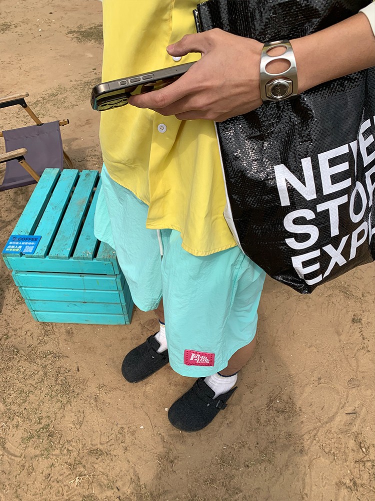 Custom American Letter Print Beach Shorts for Men and Women - Colorful Dopamine Sports Casual Loose Five-Point Shorts Custom American Letter Print Beach Shorts for Men and Women - Colorful Dopamine Sports Casual Loose Five-Point Shorts