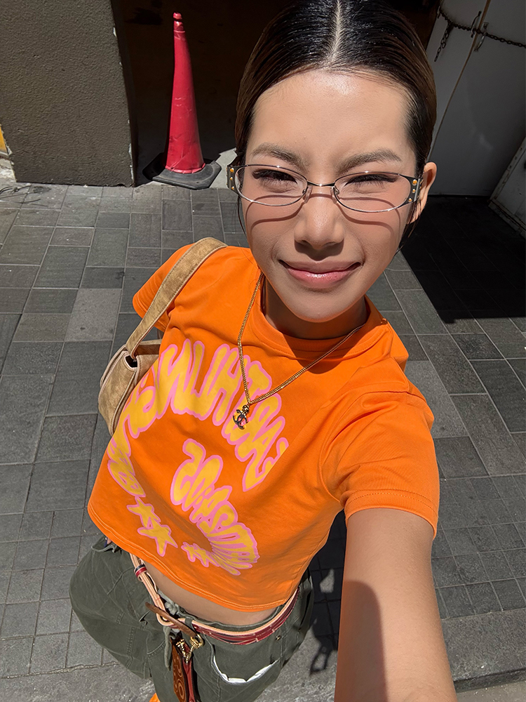 Custom Summer American Letter Print Short Sleeve T-Shirt for Men and Women, Loose Fit Sorona Casual Tee, Trendy Versatile Style Custom Summer American Letter Print Short Sleeve T-Shirt for Men and Women, Loose Fit Sorona Casual Tee, Trendy Versatile Style