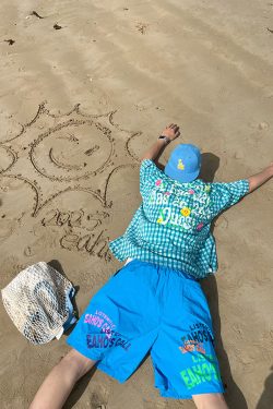 Custom Summer Floral Embroidery Short Sleeve Shirt for Men and Women - Loose Casual Thin Sun Protection Jacket