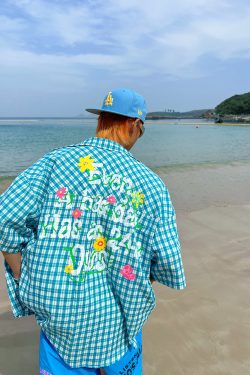 Custom Summer Floral Embroidery Short Sleeve Shirt for Men and Women - Loose Casual Thin Sun Protection Jacket