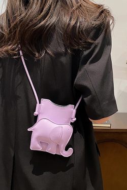 Cute Elephant Mini Crossbody Bag for Kids - Trendy Summer 2025 Accessory, Perfect for Walks and Phone Storage