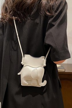 Cute Elephant Print Lightweight Red Mini Crossbody Bag for Women - Summer 2025 Fashion Accessory