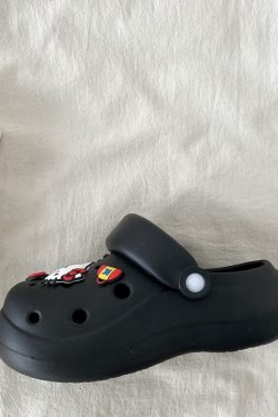 Cute Kitty Cat Hole Shoes for Women - Summer 2025 Thick Bottom Non-Slip Closed-Toe Slippers for Outdoor Y2K Style