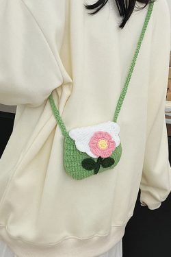 Cute Knitted Crossbody Mini Bag for Women | 2025 New Style Woven Yarn Small Bag for Kids | Trendy Fashion Accessory