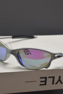 Cyberpunk Futuristic Round Frame Colorful Laser Sunglasses for Hip-Hop Style Cycling - European American Fashion Accessory