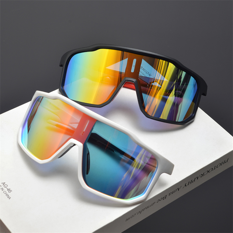 Cyberpunk Futuristic Square Frame One-Piece Sunglasses for Men and Women - Trendy Colorful Cycling Windproof Eyewear Cyberpunk Futuristic Square Frame One-Piece Sunglasses for Men and Women - Trendy Colorful Cycling Windproof Eyewear