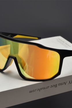 Cyberpunk Futuristic Square Frame One-Piece Sunglasses for Men and Women - Trendy Colorful Cycling Windproof Eyewear