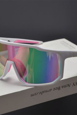 Cyberpunk Futuristic Square Frame One-Piece Sunglasses for Men and Women - Trendy Colorful Cycling Windproof Eyewear