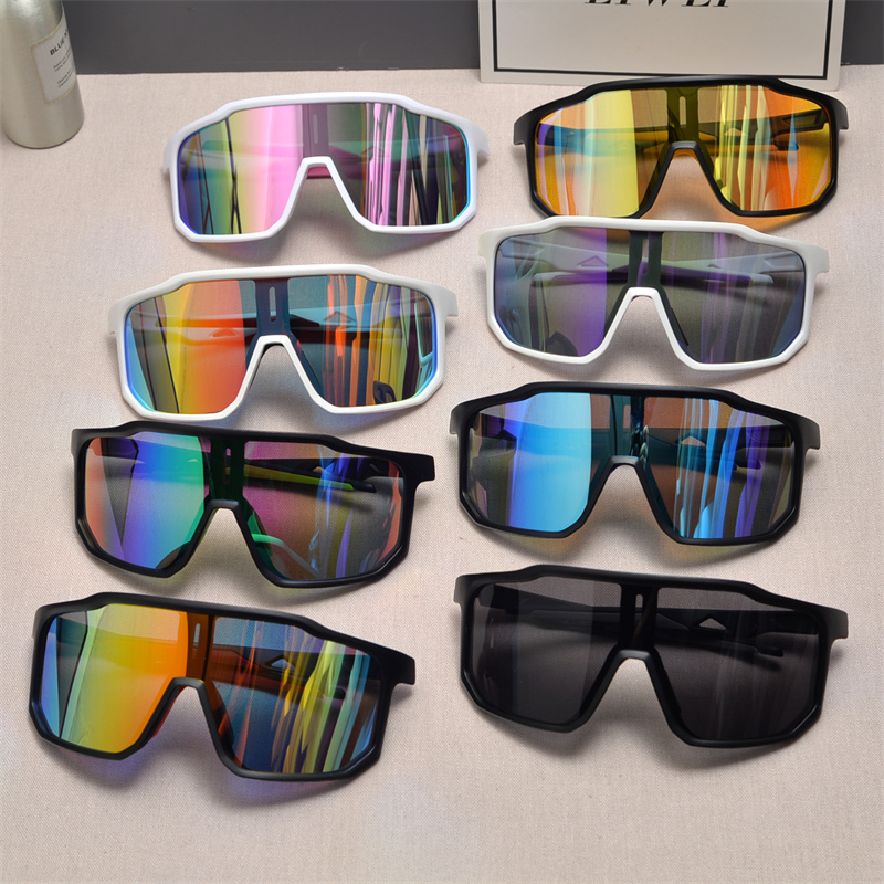 Cyberpunk Futuristic Square Frame One-Piece Sunglasses for Men and Women - Trendy Colorful Cycling Windproof Eyewear Cyberpunk Futuristic Square Frame One-Piece Sunglasses for Men and Women - Trendy Colorful Cycling Windproof Eyewear