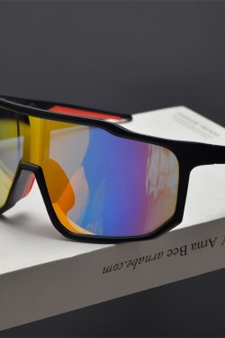 Cyberpunk Futuristic Square Frame One-Piece Sunglasses for Men and Women - Trendy Colorful Cycling Windproof Eyewear
