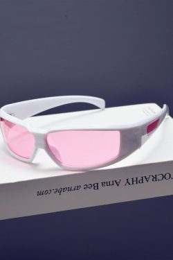 Cyberpunk Futuristic Tech-Style Sunglasses for Men and Women, Retro Millennial Streetwear Cycling Eyewear