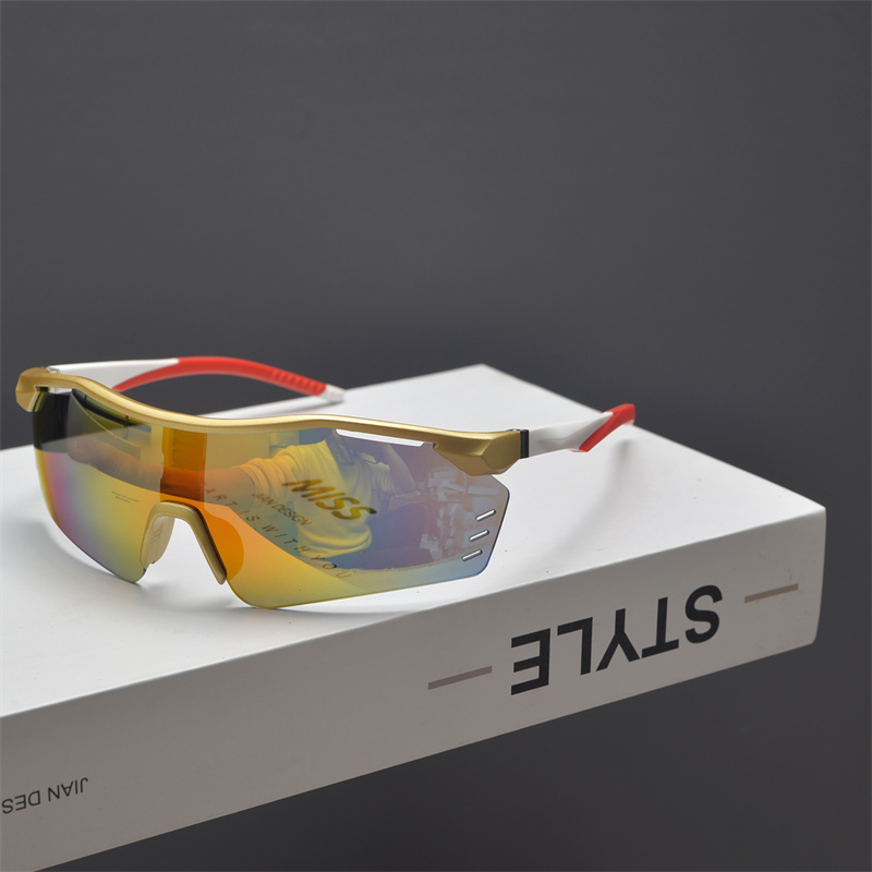 Cyberpunk Futuristic Unisex Outdoor Cycling Sunglasses with Windproof Design and Colorful Laser Lenses Cyberpunk Futuristic Unisex Outdoor Cycling Sunglasses with Windproof Design and Colorful Laser Lenses