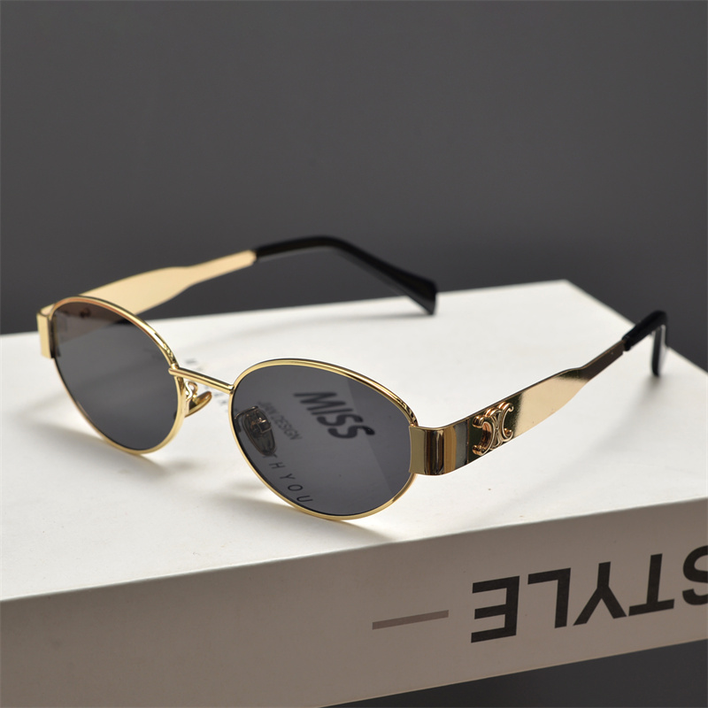 Cyberpunk Oval Metal Letter Sunglasses for Women - High-End Korean Style Retro Hip-Hop Eyewear - European & American Fashion Cyberpunk Oval Metal Letter Sunglasses for Women - High-End Korean Style Retro Hip-Hop Eyewear - European & American Fashion