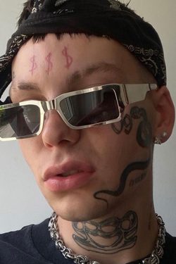 Cyberpunk Rectangular Sunglasses for Men & Women - Trendy Hip-Hop & European-American Style, Ideal for Round Faces