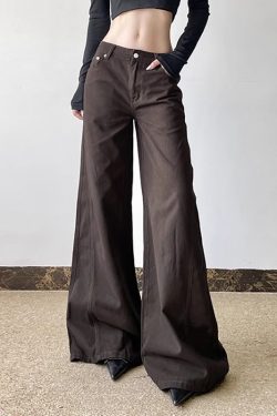 Dark Blue Letter Embroidered Slim Flare Jeans for Women, Versatile Casual Pants with Draping Effect, Y2K Street Style Fashion