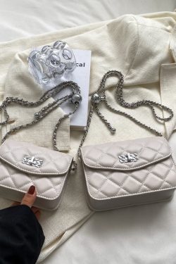 Diamond Quilted Chain Crossbody Bag for Women - Versatile Mini Square Bag for Spring/Summer 2025 Fashion