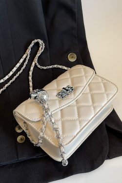 Diamond Quilted Chain Crossbody Bag for Women - Versatile Mini Square Bag for Spring/Summer 2025 Fashion