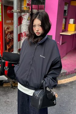 Double-Sided Plaid Work Jacket for Couples - Versatile Loose Top Coat for Spring and Autumn, Trendy National Style