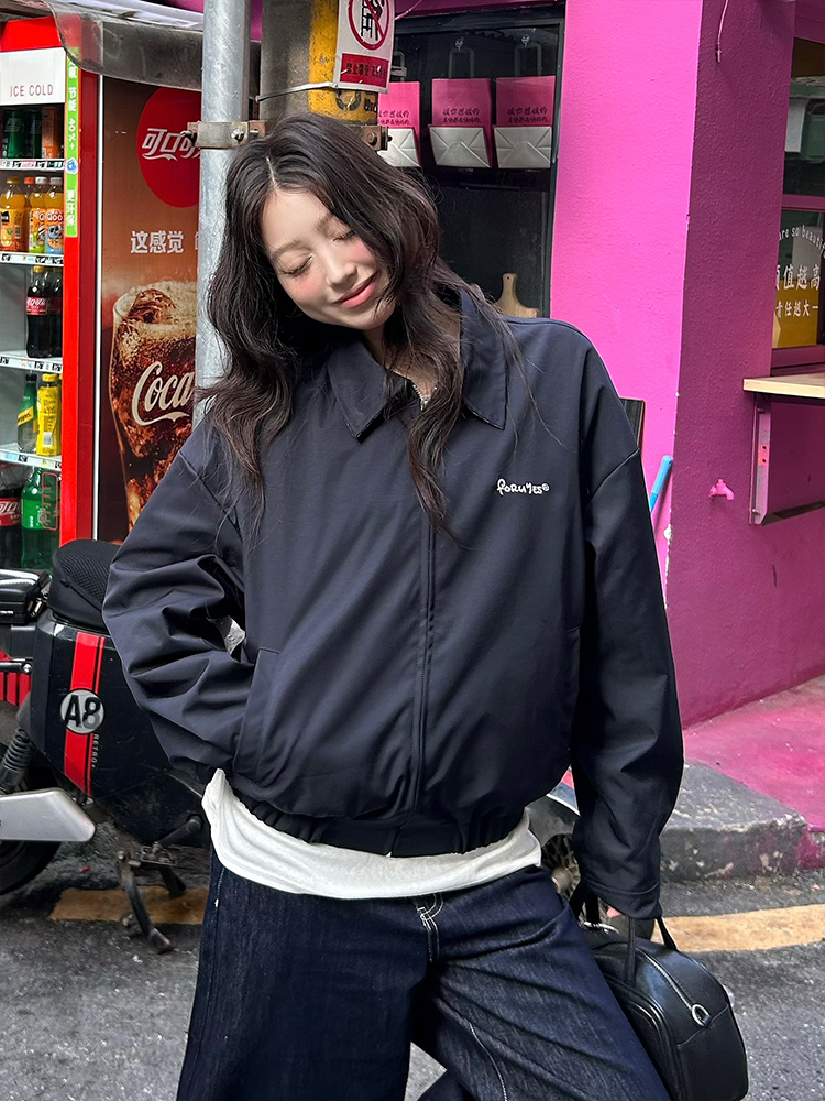 Double-Sided Plaid Work Jacket for Couples - Versatile Loose Top Coat for Spring and Autumn, Trendy National Style Double-Sided Plaid Work Jacket for Couples - Versatile Loose Top Coat for Spring and Autumn, Trendy National Style