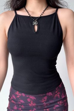 European and American Style Sexy Hollow Out Camisole for Women - Slim Fit Y2K Hot Girl Top