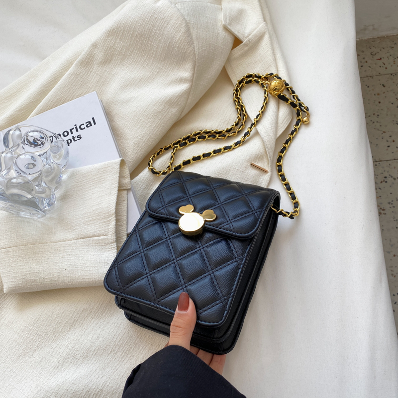 Exquisite Women's Crossbody Bag 2025 - High-End Diamond Pattern Chain Mobile Phone Bag for Summer Fashion Exquisite Women's Crossbody Bag 2025 - High-End Diamond Pattern Chain Mobile Phone Bag for Summer Fashion