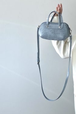 Exquisite Women's Small Round Bag - Korean Style Casual Shoulder Crossbody Handbag for 2025 Fashion Trends