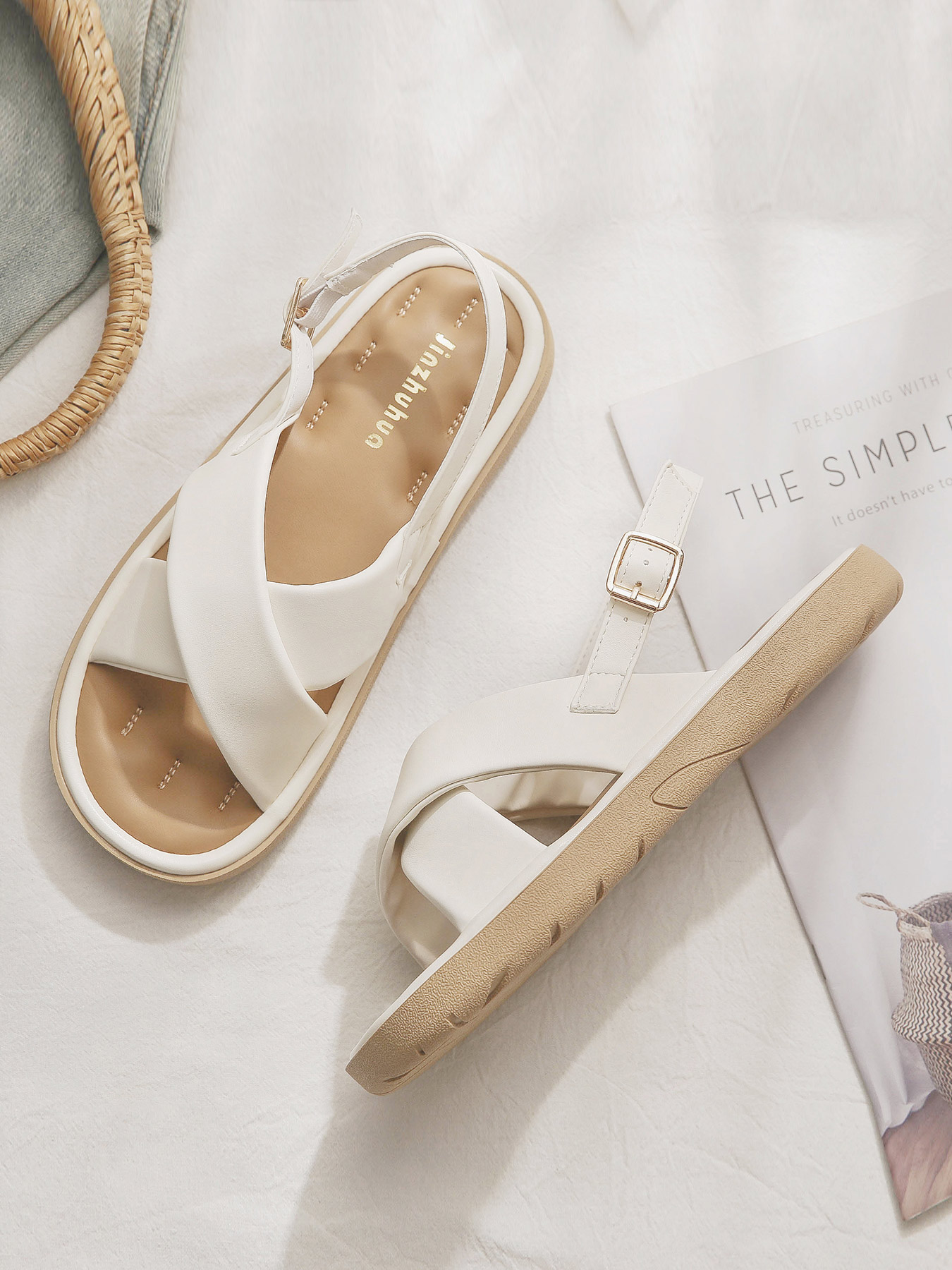 Fairy Flat Sheepskin Sandals - Versatile Non-Fatiguing Summer Footwear for Skirts - French Style Women's Outdoor Fashion 2024 Fairy Flat Sheepskin Sandals - Versatile Non-Fatiguing Summer Footwear for Skirts - French Style Women's Outdoor Fashion 2024