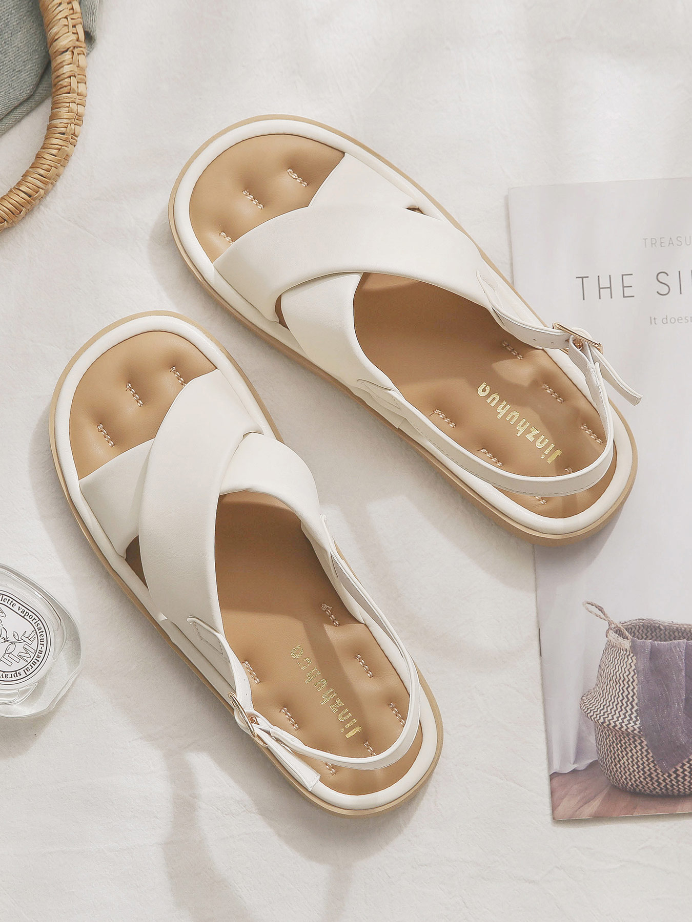 Fairy Flat Sheepskin Sandals - Versatile Non-Fatiguing Summer Footwear for Skirts - French Style Women's Outdoor Fashion 2024 Fairy Flat Sheepskin Sandals - Versatile Non-Fatiguing Summer Footwear for Skirts - French Style Women's Outdoor Fashion 2024