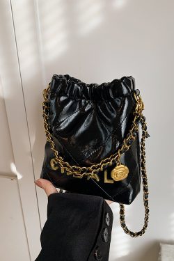 Fashionable Small Bucket Bag for Women - 2025 Spring/Summer Collection, High-End Diamond Pattern, Versatile Crossbody Shoulder Bag