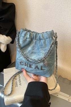 Fashionable Small Bucket Bag for Women - 2025 Spring/Summer Collection, High-End Diamond Pattern, Versatile Crossbody Shoulder Bag