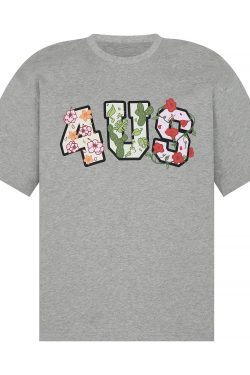 Floral Cactus Morning Glory Embroidered Short Sleeve Loose Unisex T-Shirt - Spring Summer 90s Vintage Style