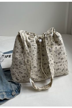 Floral Canvas Tote Bag for Women - Large Capacity Shoulder Bag, Versatile Crossbody for Summer and Everyday Use