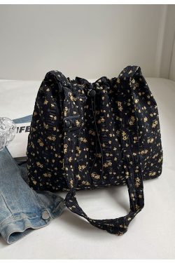 Floral Canvas Tote Bag for Women - Large Capacity Shoulder Bag, Versatile Crossbody for Summer and Everyday Use