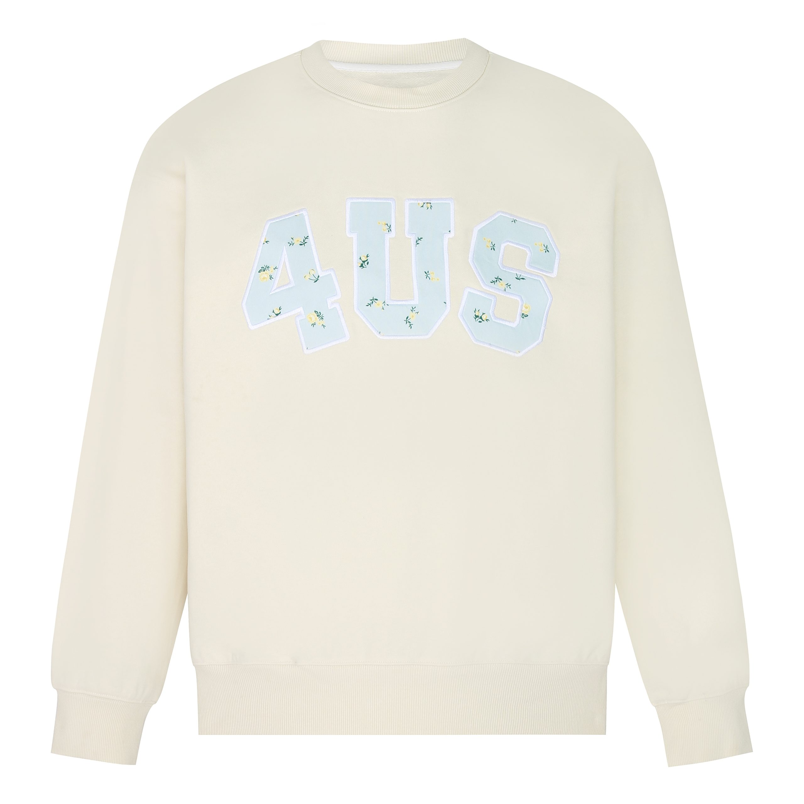 Floral Patch Embroidery Pullover Sweatshirt for Couples - Loose Fit Round Neck, Spring Autumn Style, National Trend Fashion Floral Patch Embroidery Pullover Sweatshirt for Couples - Loose Fit Round Neck, Spring Autumn Style, National Trend Fashion